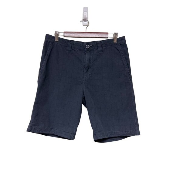 Columbia Grey Plaid Chino Hiking Shorts Men's Size 34 10" Inseam - Picture 1 of 8